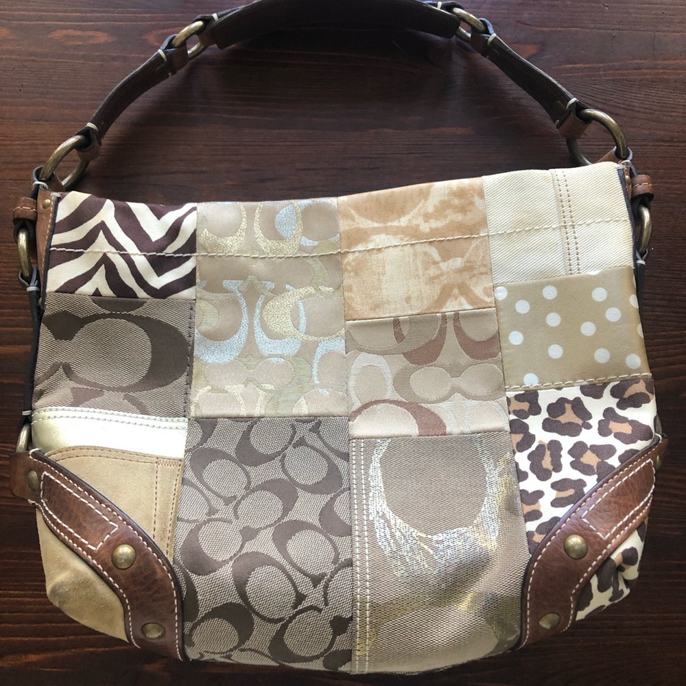 Coach patchwork shoulder bag